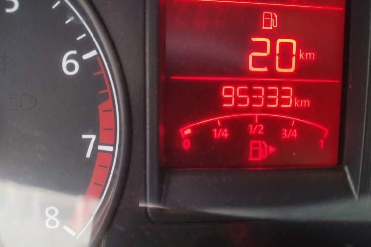 Used Volkswagen Jetta 2013 1.6L Automatic Comfort Model Odometer Close Up