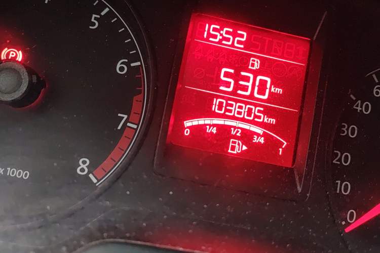 Used Volkswagen Jetta 2013 1.6L Manual Fashion Edition Odometer Close Up