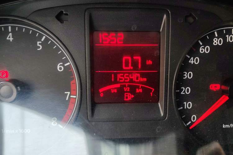 Used Volkswagen Jetta 2013 1.6L Manual Comfort Model Odometer Close Up