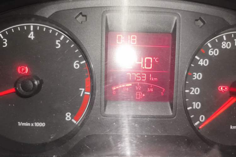 Used Volkswagen Jetta 2013 1.6L Manual Comfort Model Odometer Close Up