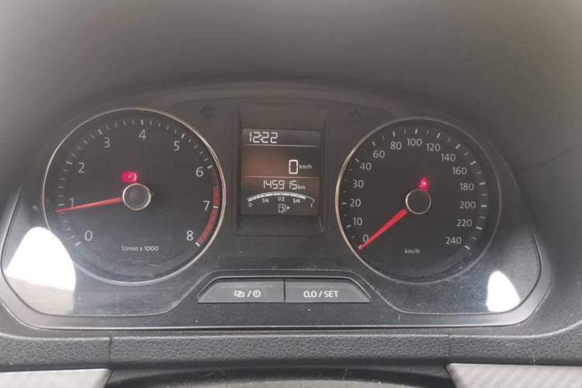 Used Volkswagen Jetta 2013 1.6L Manual Luxury Model Odometer Close Up