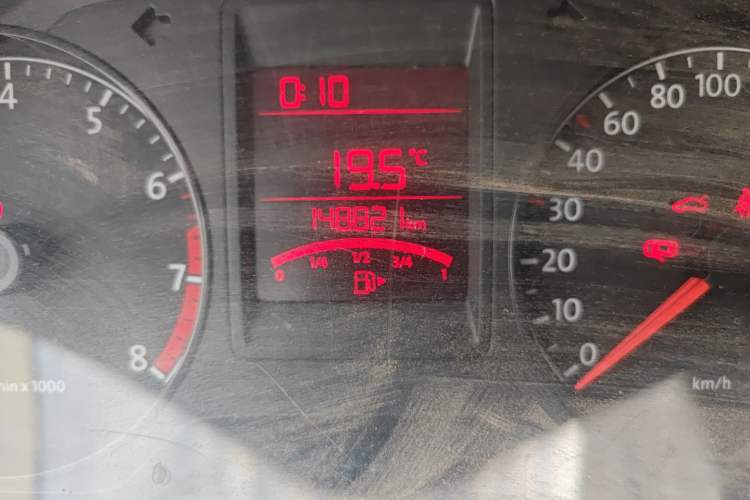 Used Volkswagen Jetta 2013 1.4L Manual Comfort Model Odometer Close Up