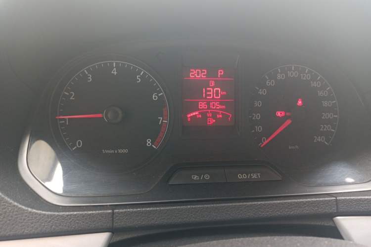 Used Volkswagen Jetta 2013 1.6L Automatic Comfort Model Odometer Close Up