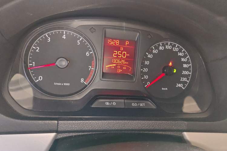 Used Volkswagen Jetta 2013 1.6L Automatic Comfort Model Odometer Close Up