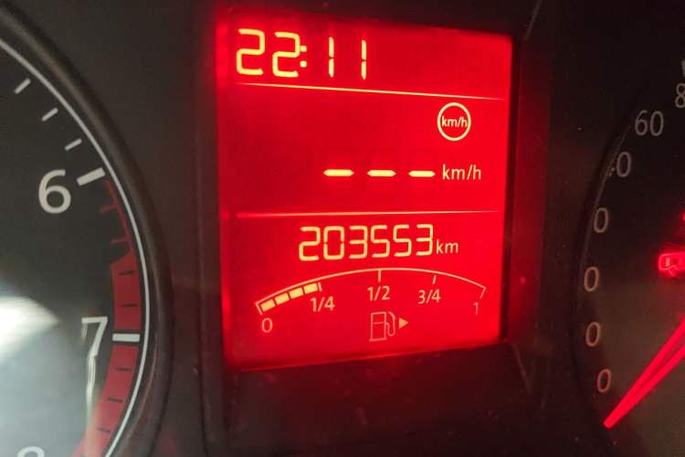 Used Volkswagen Jetta 2013 1.6L Manual Comfort Model Odometer Close Up