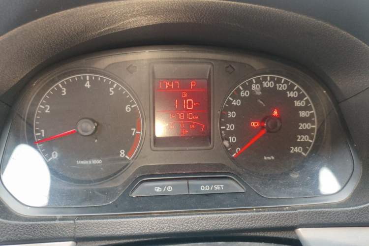 Used Volkswagen Jetta 2013 1.6L Automatic Comfort Model Odometer Close Up