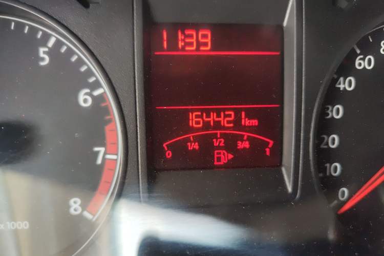 Used Volkswagen Jetta 2013 1.6L Automatic Comfort Model Odometer Close Up