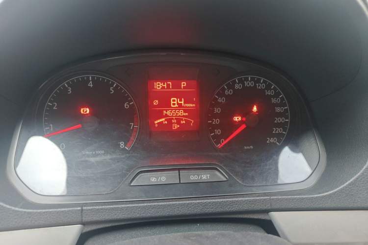 Used Volkswagen Jetta 2013 1.6L Automatic Comfort Model Odometer Close Up