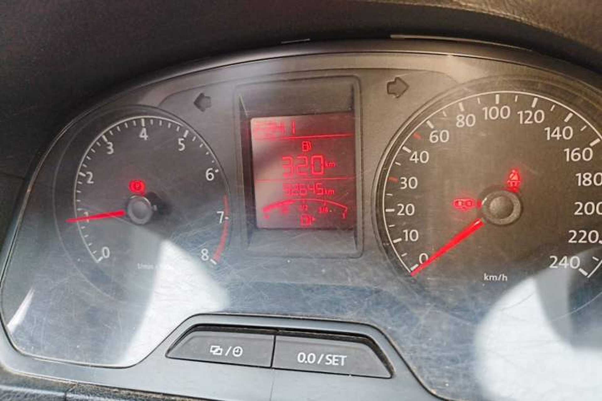 Used Volkswagen Jetta 2013 1.4L Manual Comfort Model Odometer Close Up