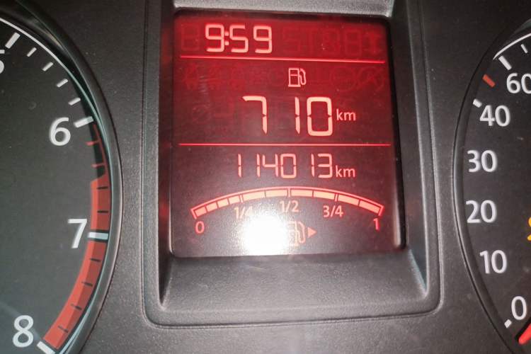 Used Volkswagen Jetta 2013 1.4L Manual Comfort Model Odometer Close Up