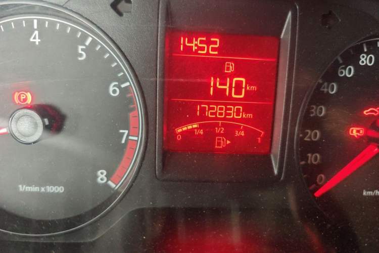 Used Volkswagen Jetta 2013 1.6L Manual Comfort Model Odometer Close Up