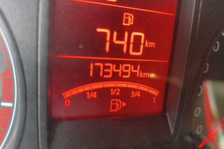 Used Volkswagen Jetta 2013 1.6L Manual Comfort Model Odometer Close Up
