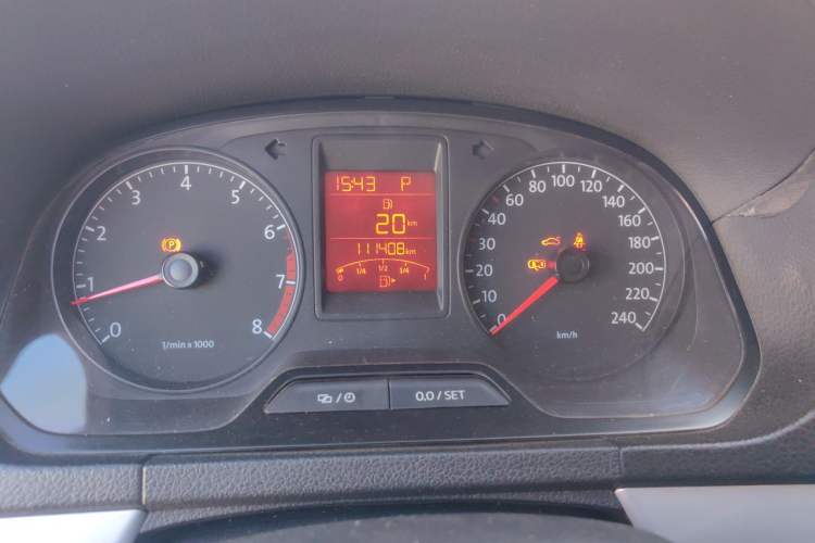 Used Volkswagen Jetta 2013 1.6L Automatic Comfort Model Odometer Close Up