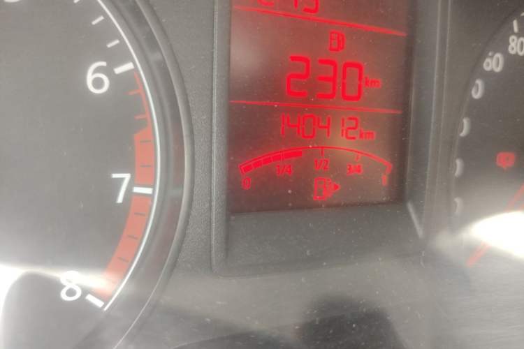 Used Volkswagen Jetta 2013 1.4L Manual Comfort Model Odometer Close Up