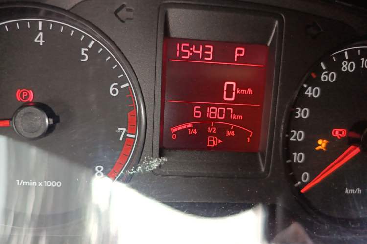 Used Volkswagen Jetta 2013 1.6L Automatic Comfort Model Odometer Close Up
