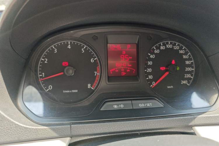 Used Volkswagen Jetta 2013 1.6L Automatic Comfort Model Odometer Close Up