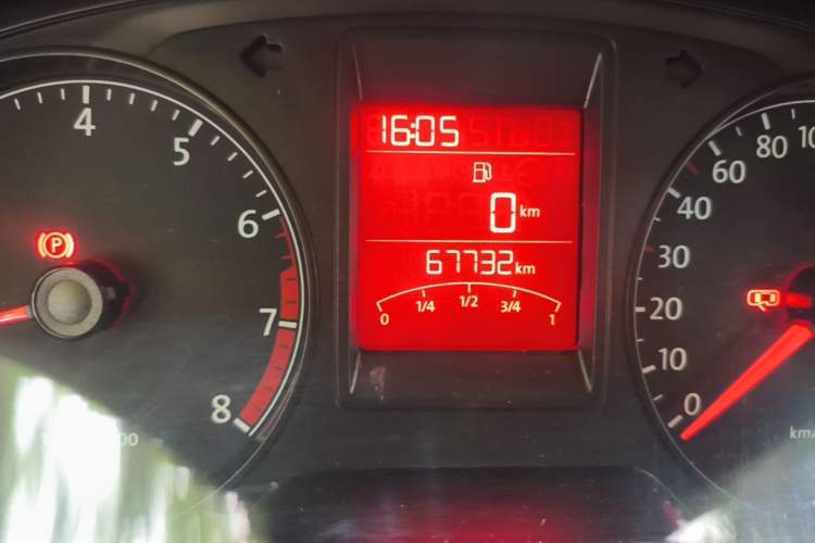 Used Volkswagen Jetta 2013 1.6L Manual Comfort Model Odometer Close Up