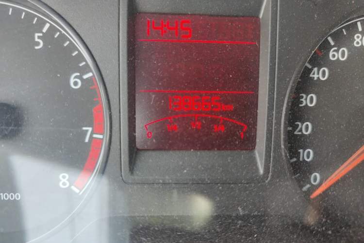 Used Volkswagen Jetta 2013 1.6L Automatic Comfort Model Odometer Close Up