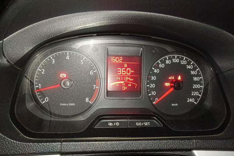Used Volkswagen Jetta 2013 1.4L Manual Comfort Model Odometer Close Up
