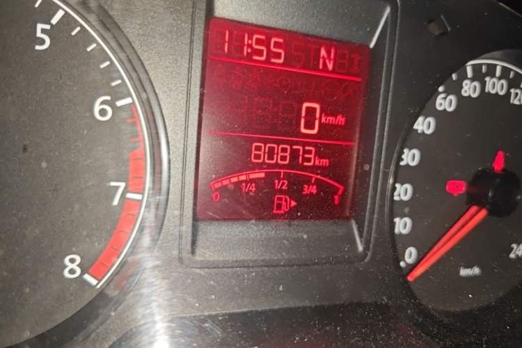 Used Volkswagen Jetta 2013 1.6L Automatic Comfort Model Odometer Close Up