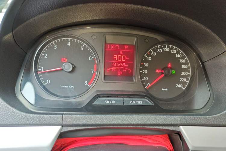 Used Volkswagen Jetta 2013 1.6L Automatic Comfort Model Odometer Close Up