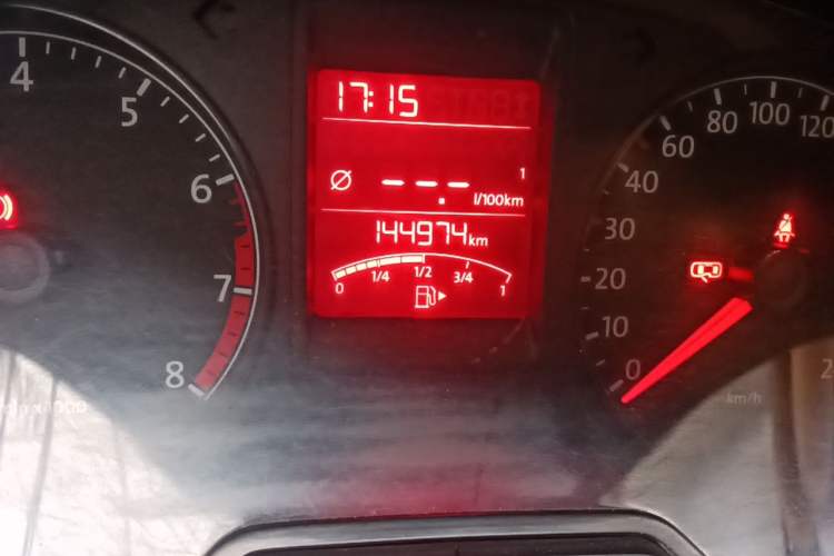 Used Volkswagen Jetta 2013 1.4L Manual Comfort Model Odometer Close Up