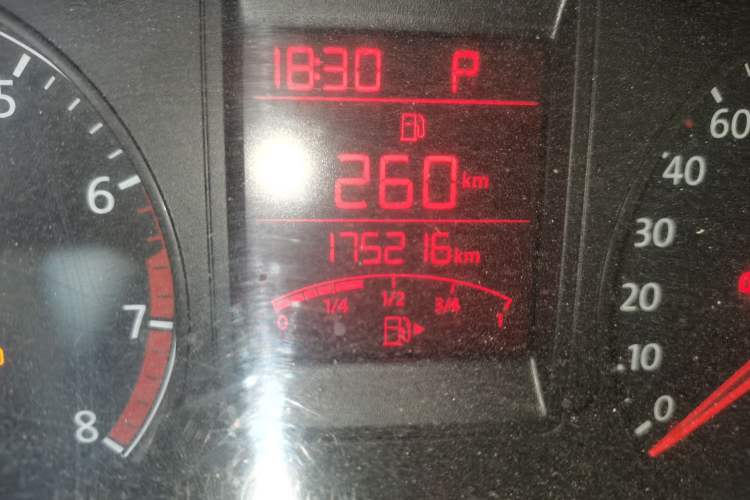 Used Volkswagen Jetta 2013 1.6L Automatic Comfort Model Odometer Close Up