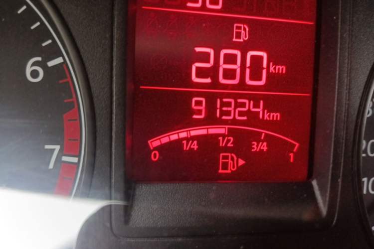 Used Volkswagen Jetta 2013 1.6L Manual Comfort Model Odometer Close Up