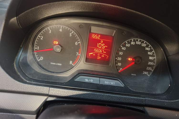 Used Volkswagen Jetta 2013 1.6L Manual Comfort Model Odometer Close Up