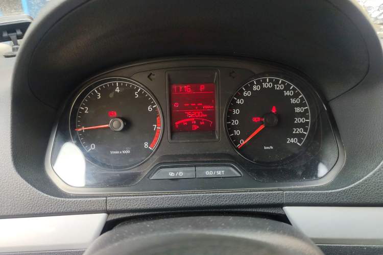 Used Volkswagen Jetta 2013 1.6L Automatic Comfort Model Odometer Close Up