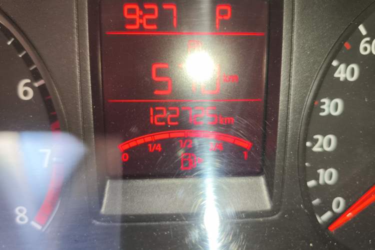 Used Volkswagen Jetta 2013 1.6L Automatic Comfort Model Odometer Close Up