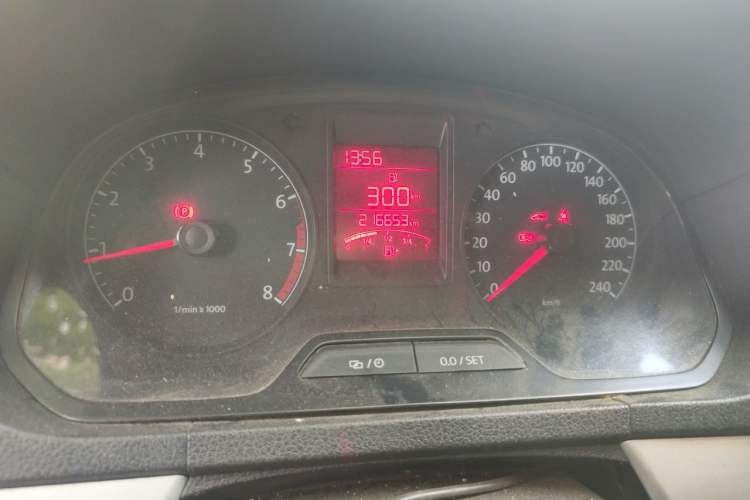 Used Volkswagen Jetta 2013 1.6L Manual Comfort Model Odometer Close Up