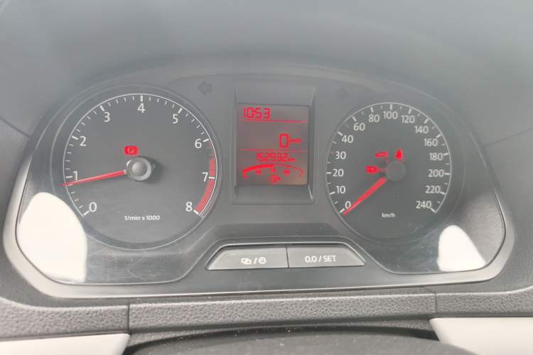 Used Volkswagen Jetta 2013 1.6L Manual Comfort Model Odometer Close Up