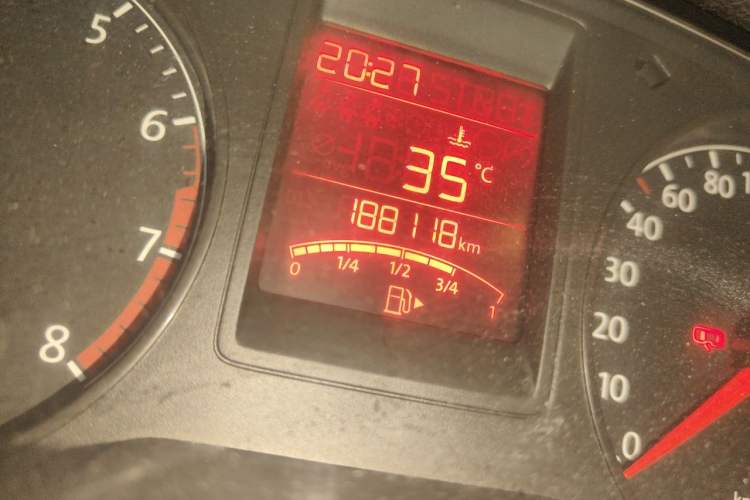 Used Volkswagen Jetta 2013 1.4L Manual Comfort Model Odometer Close Up