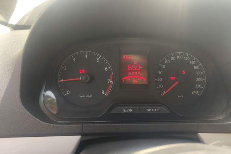 Used Volkswagen Jetta 2013 1.6L Manual Comfort Model Odometer Close Up