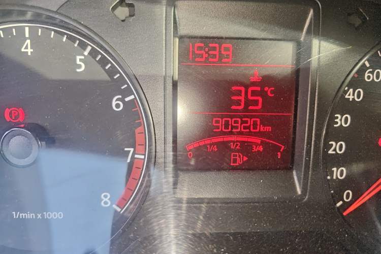 Used Volkswagen Jetta 2013 1.6L Manual Comfort Model Odometer Close Up