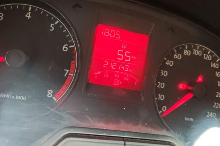 Used Volkswagen Jetta 2013 1.4L Manual Comfort Model Odometer Close Up