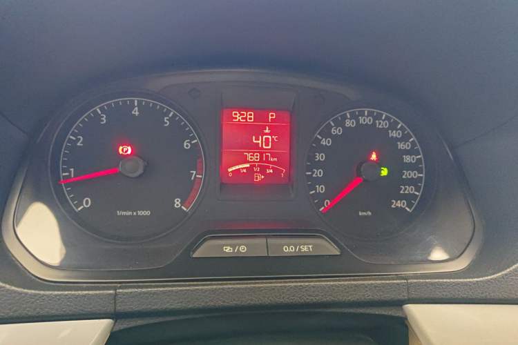 Used Volkswagen Jetta 2013 1.6L Automatic Comfort Model Odometer Close Up
