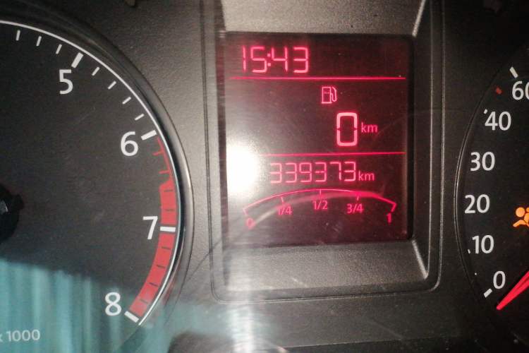 Used Volkswagen Jetta 2013 1.6L Manual Comfort Model Odometer Close Up
