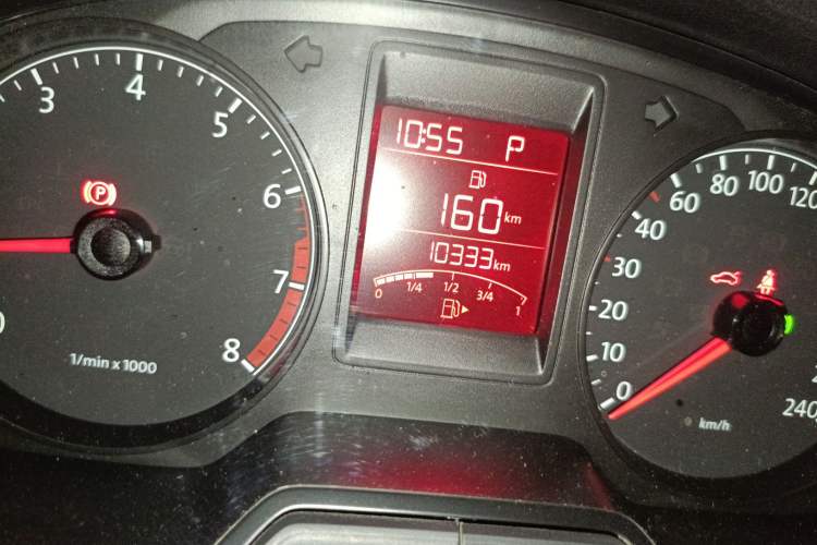 Used Volkswagen Jetta 2013 1.6L Automatic Comfort Model Odometer Close Up