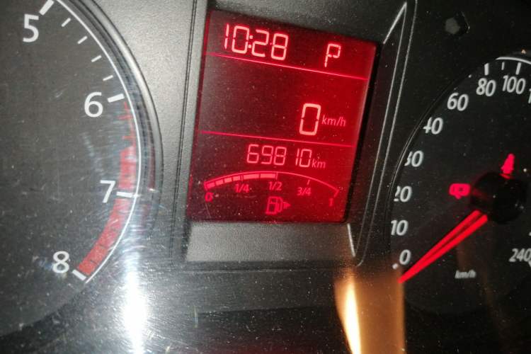 Used Volkswagen Jetta 2013 1.6L Automatic Comfort Model Odometer Close Up