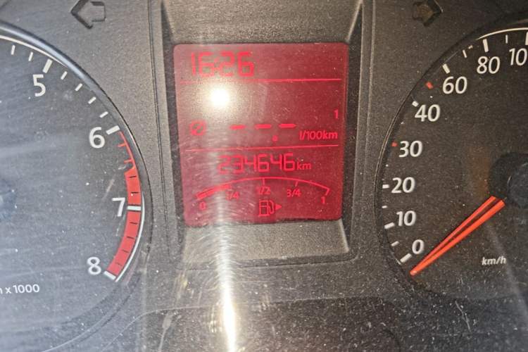 Used Volkswagen Jetta 2013 1.6L Manual Comfort Model Odometer Close Up