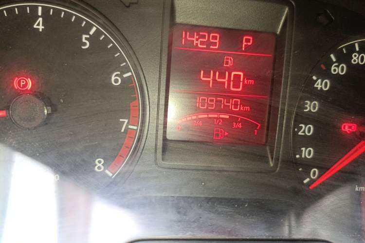Used Volkswagen Jetta 2013 1.6L Automatic Comfort Model Odometer Close Up