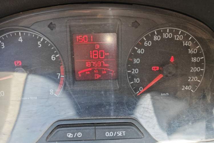 Used Volkswagen Jetta 2013 1.6L Manual Comfort Model Odometer Close Up