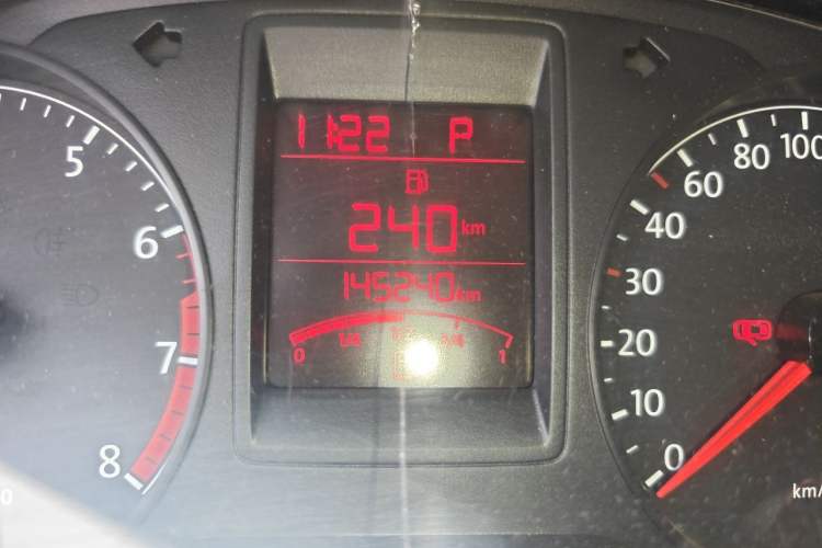 Used Volkswagen Jetta 2015 1.6L Automatic Comfort Model Odometer Close Up