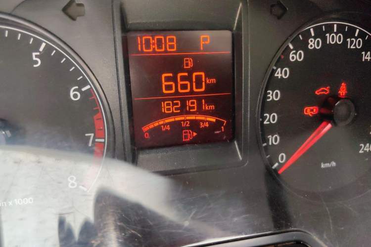 Used Volkswagen Jetta 2015 1.6L Automatic Comfort Model Odometer Close Up