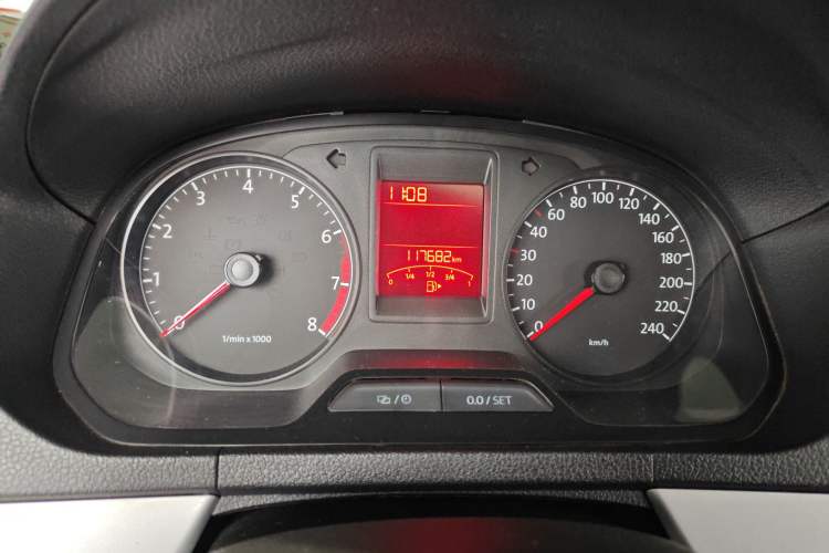 Used Volkswagen Jetta 2015 1.6L Automatic Comfort Model Odometer Close Up