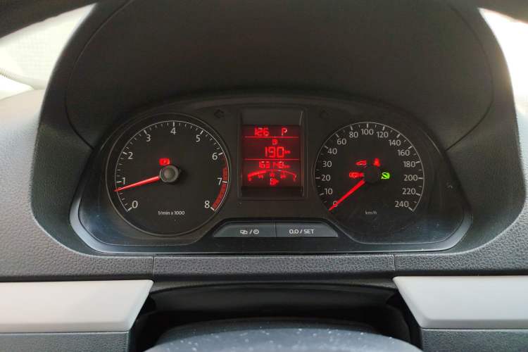 Used Volkswagen Jetta 2015 1.6L Automatic Comfort Model Odometer Close Up