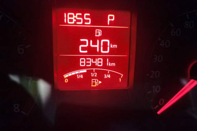 Used Volkswagen Jetta 2015 1.6L Automatic Comfort Model Odometer Close Up
