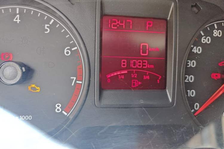 Used Volkswagen Jetta 2015 1.6L Automatic Comfort Model Odometer Close Up